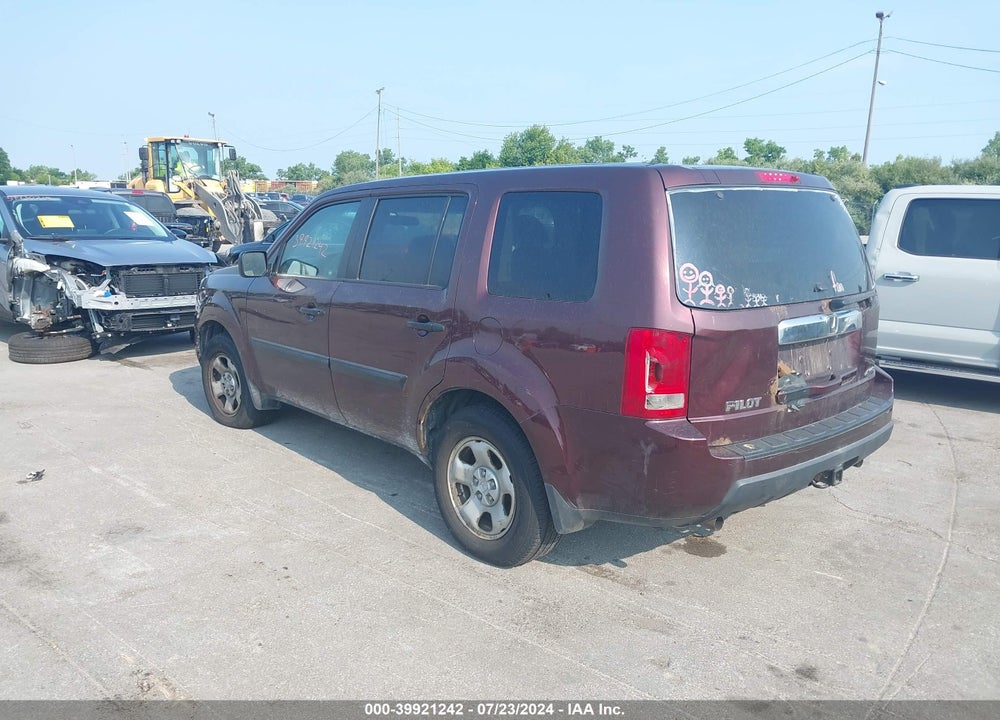 2010 HONDA PILOT LX VIN: 5FNYF4H21AB027757