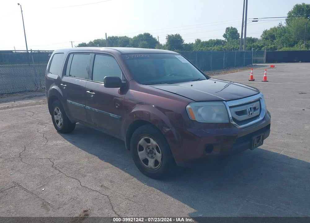 2010 HONDA PILOT LX VIN: 5FNYF4H21AB027757