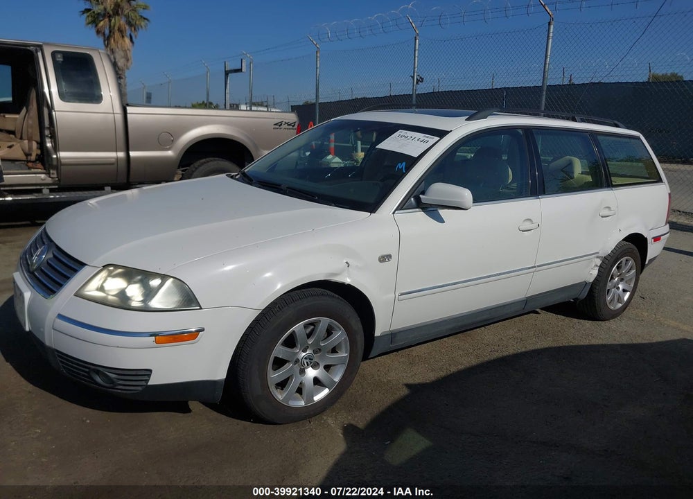 2003 VOLKSWAGEN PASSAT GLS VIN: WVWVD63B63E080826