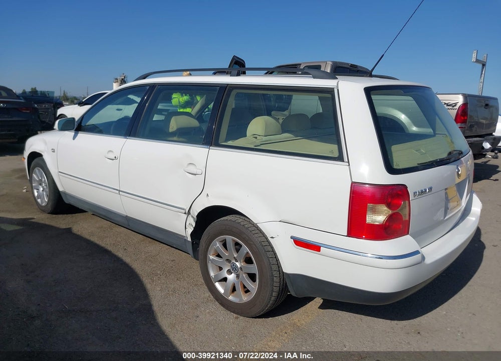 2003 VOLKSWAGEN PASSAT GLS VIN: WVWVD63B63E080826