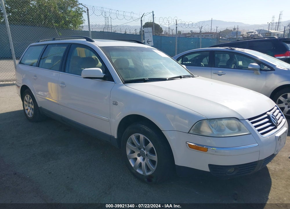 2003 VOLKSWAGEN PASSAT GLS VIN: WVWVD63B63E080826
