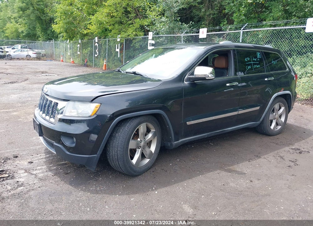 2012 JEEP GRAND CHEROKEE OVERLAND VIN: 1C4RJFCT1CC128442