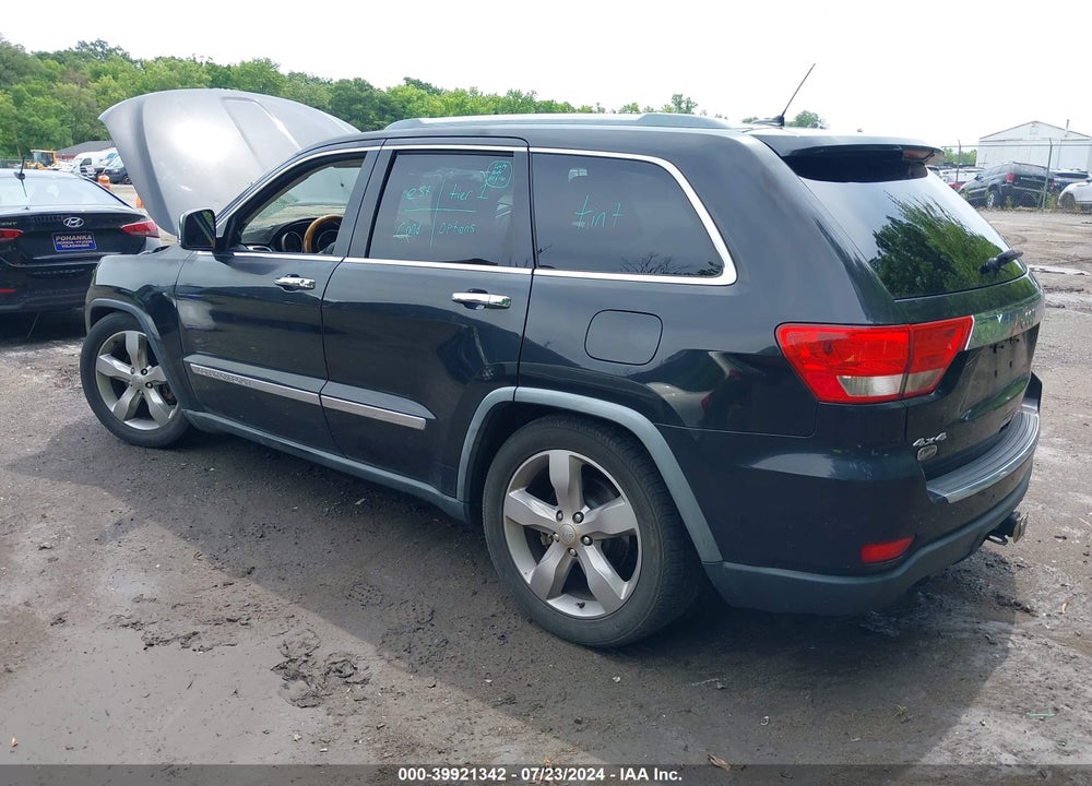 2012 JEEP GRAND CHEROKEE OVERLAND VIN: 1C4RJFCT1CC128442