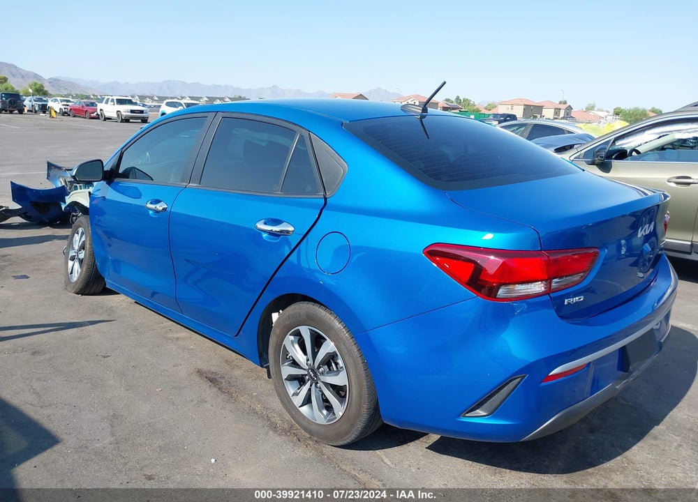2022 KIA RIO S VIN: 3KPA24AD4NE501818