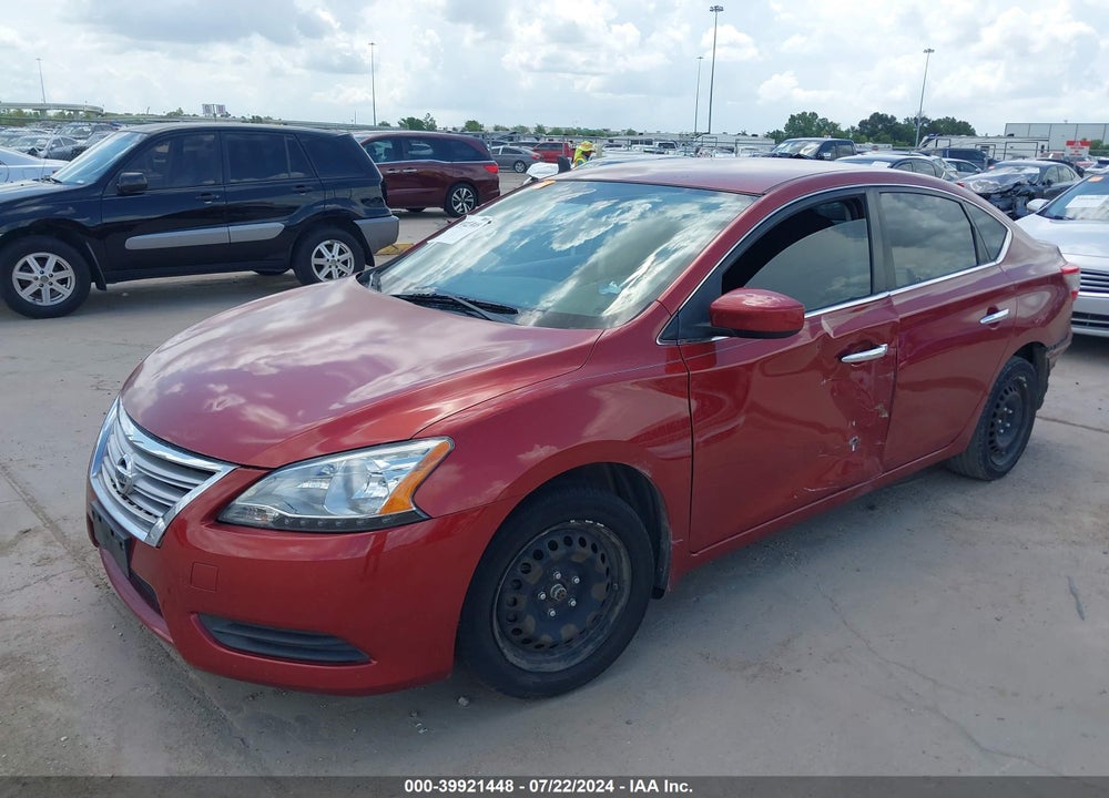 2015 NISSAN SENTRA SV VIN: 3N1AB7AP7FY290998