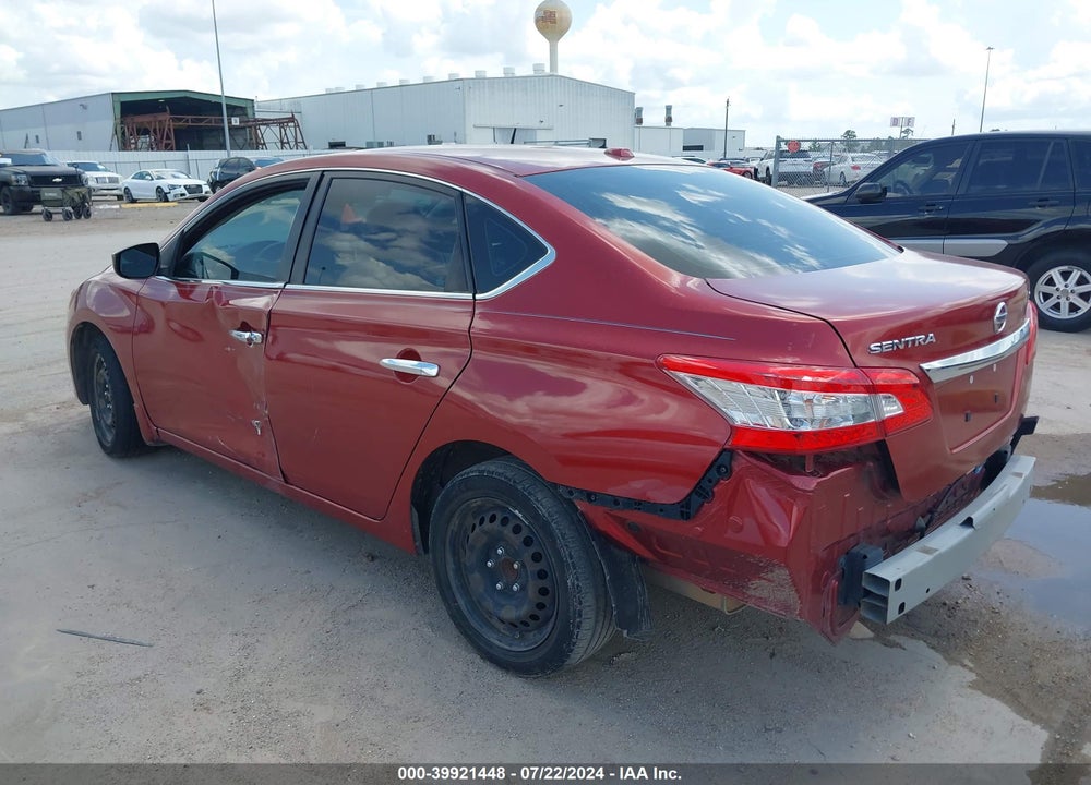 2015 NISSAN SENTRA SV VIN: 3N1AB7AP7FY290998