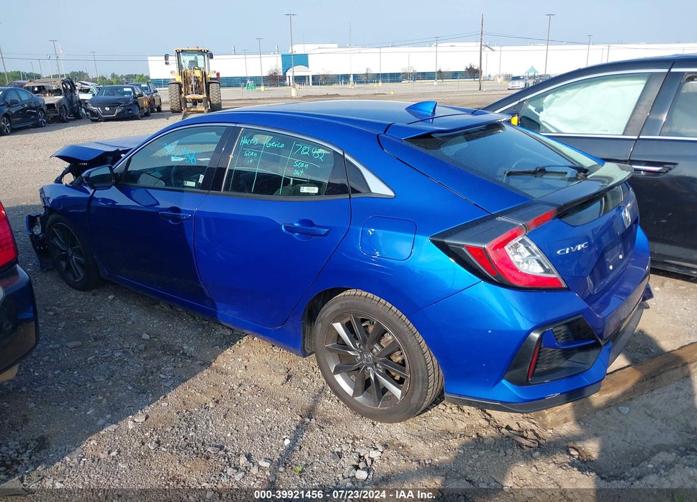 2021 HONDA CIVIC VIN: SHHFK7H69MU416608