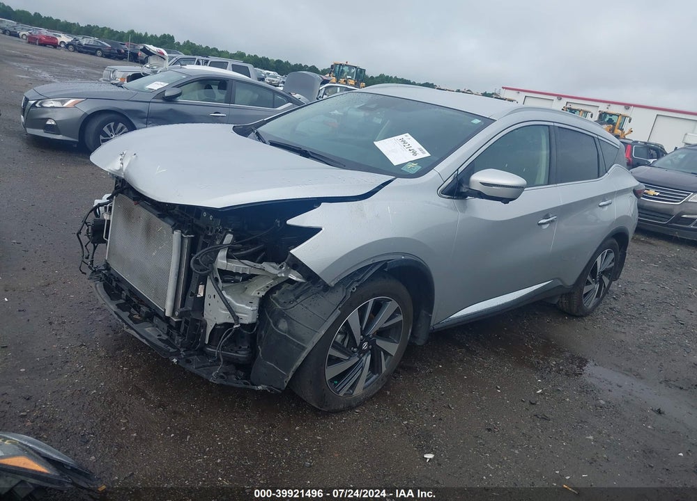 2022 NISSAN MURANO SL FWD VIN: 5N1AZ2CJ2NC107109