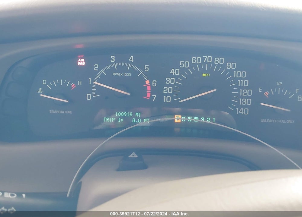 1998 BUICK PARK AVENUE VIN: 1G4CW52K1W4647964