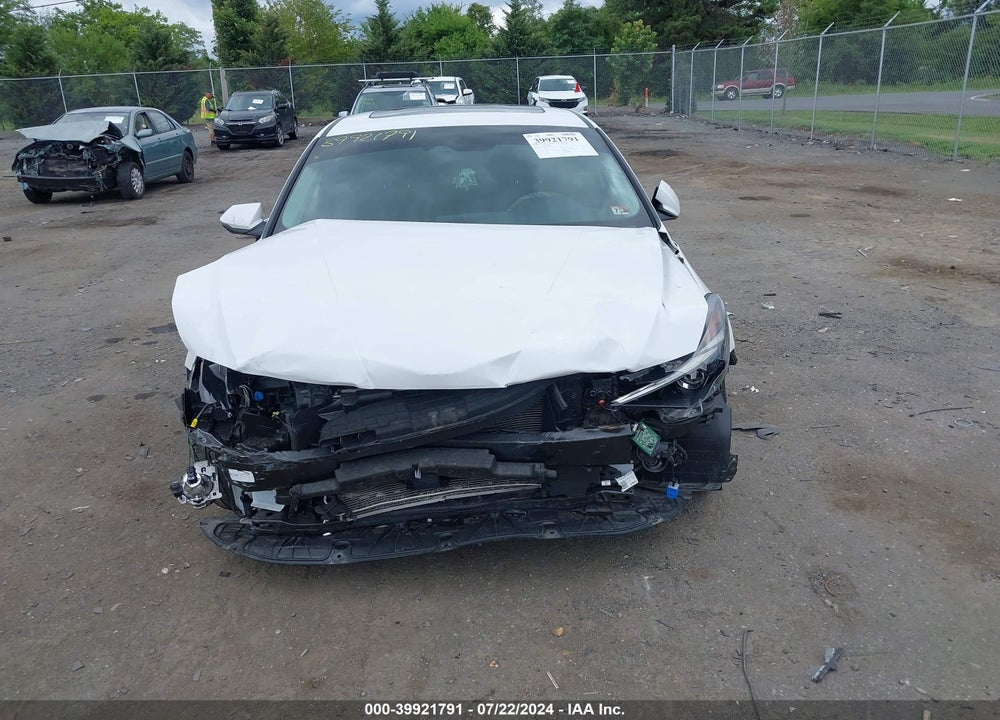 2022 HYUNDAI ELANTRA SEL VIN: 5NPLN4AG1NH072398