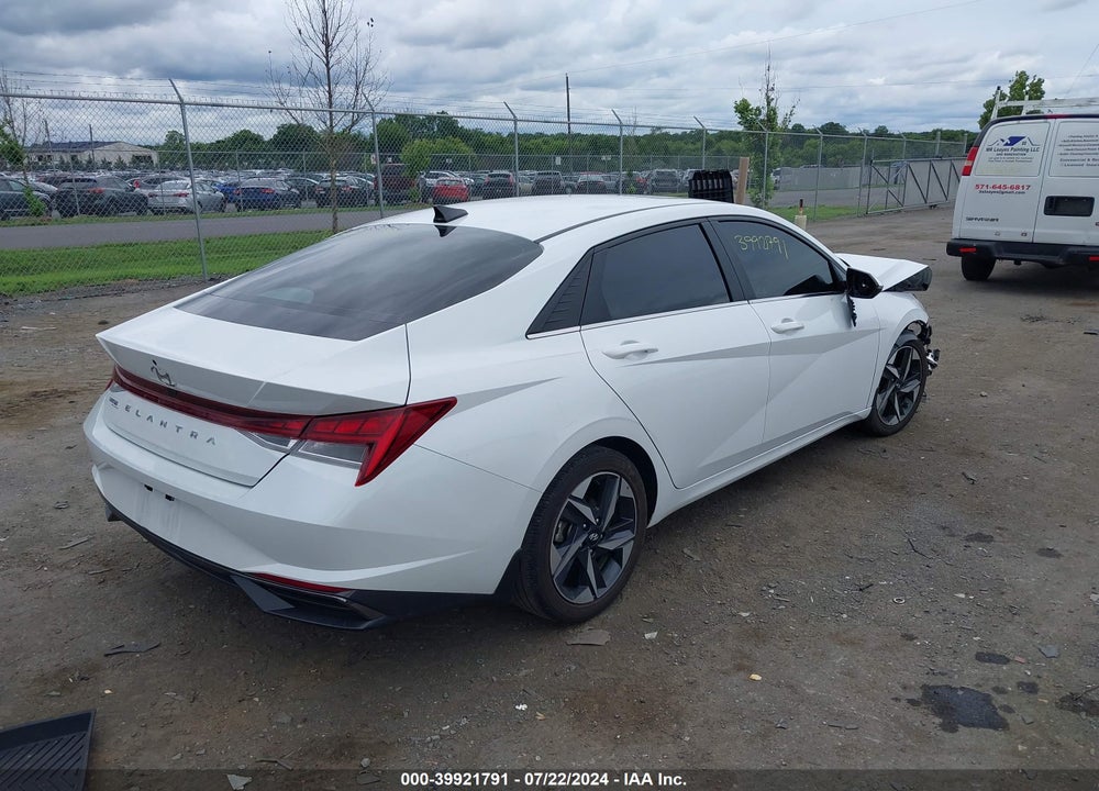 2022 HYUNDAI ELANTRA SEL VIN: 5NPLN4AG1NH072398