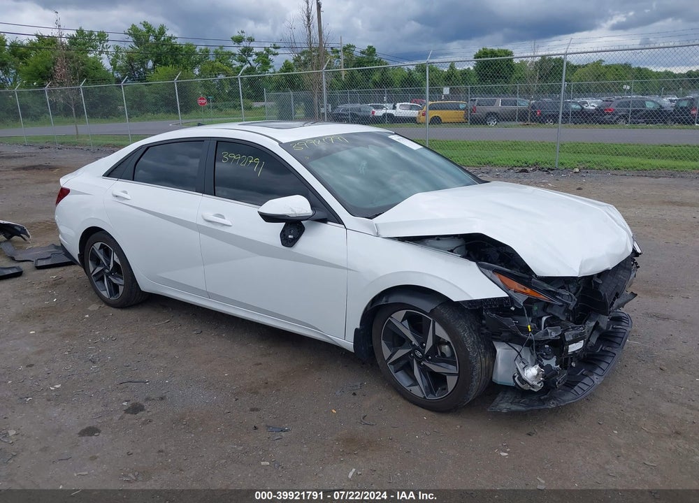 2022 HYUNDAI ELANTRA SEL VIN: 5NPLN4AG1NH072398
