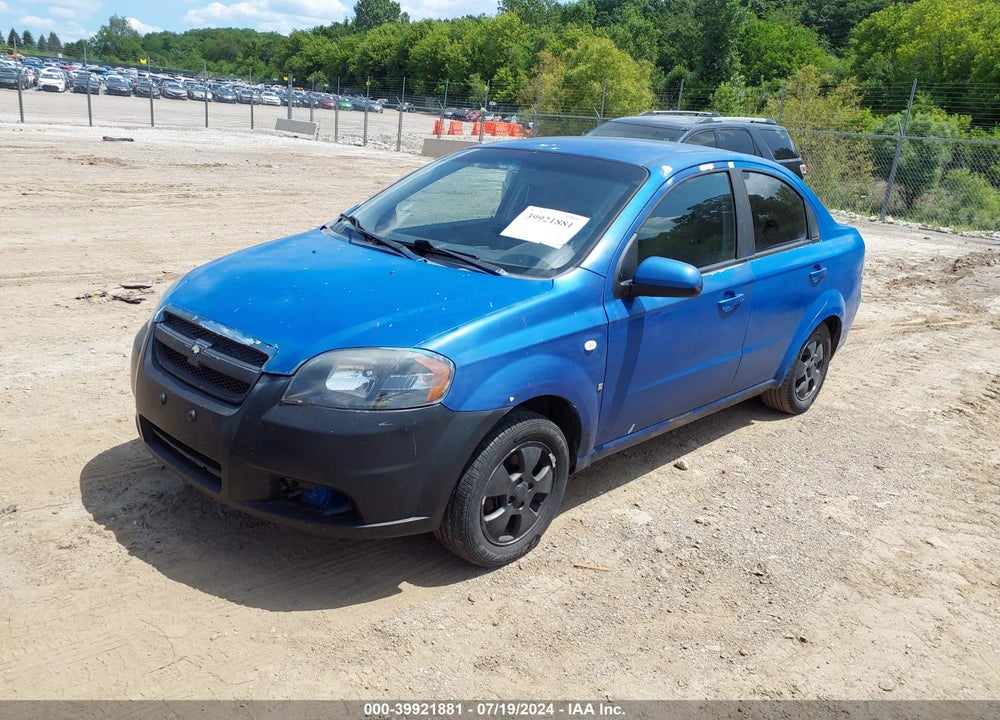 2007 CHEVROLET AVEO LS VIN: KL1TD56617B186437
