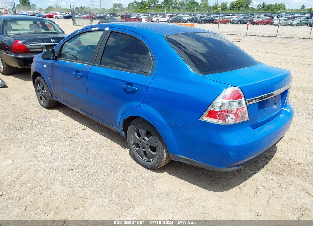 2007 CHEVROLET AVEO LS VIN: KL1TD56617B186437
