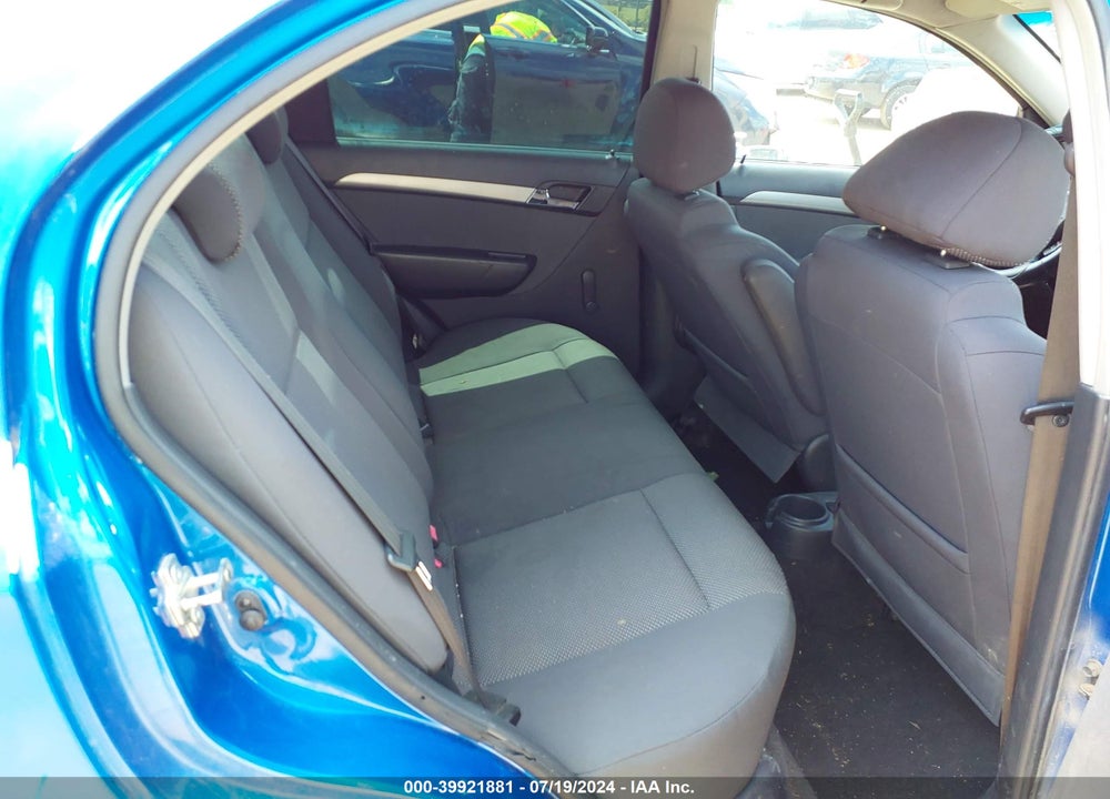 2007 CHEVROLET AVEO LS VIN: KL1TD56617B186437