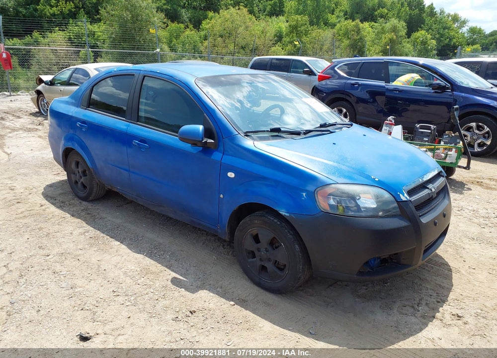 2007 CHEVROLET AVEO LS VIN: KL1TD56617B186437