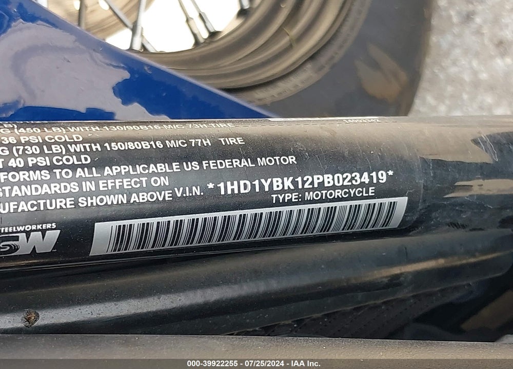 2023 HARLEY-DAVIDSON FLHCS VIN: 1HD1YBK12PB023419