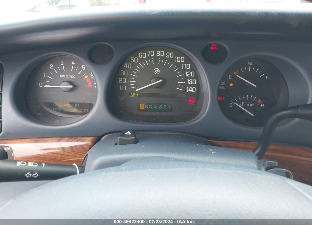 2001 BUICK LESABRE CUSTOM VIN: 1G4HP54K51U192898