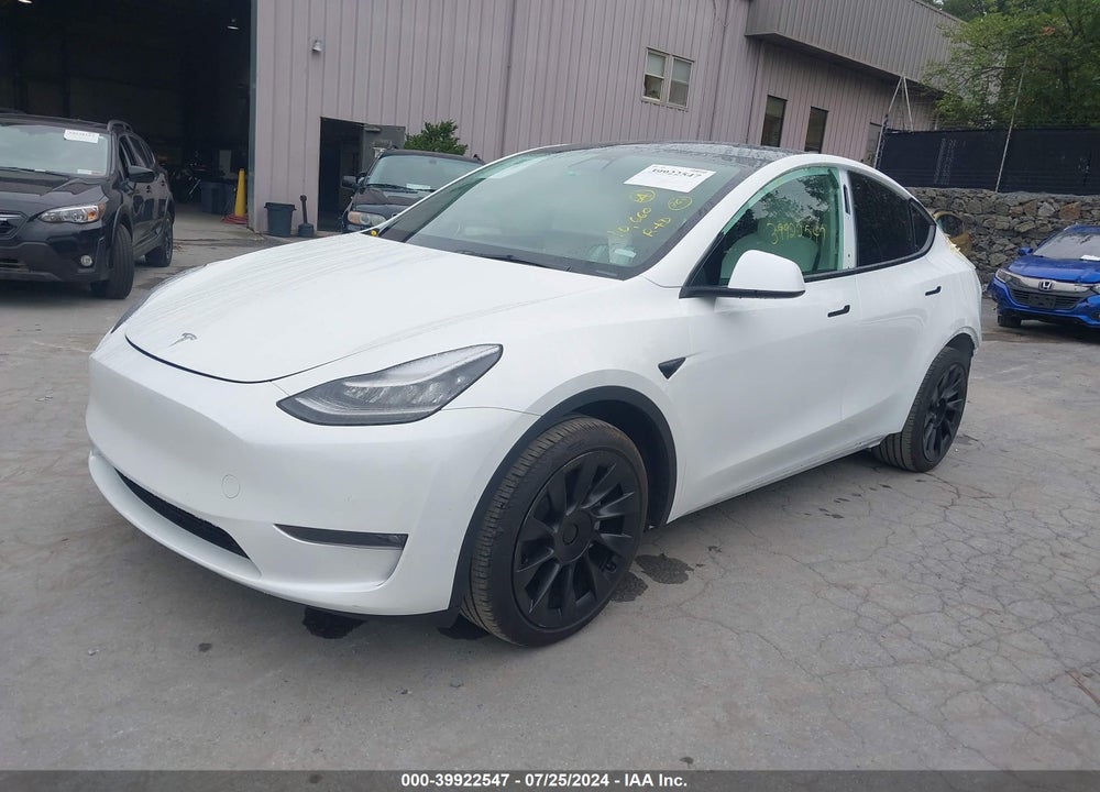 2021 TESLA MODEL Y LONG RANGE DUAL MOTOR ALL-WHEEL DRIVE VIN: 5YJYGDEE0MF119703