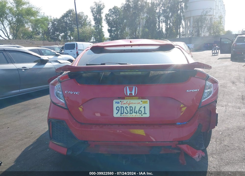 2019 HONDA CIVIC SPORT VIN: SHHFK7G4XKU208380