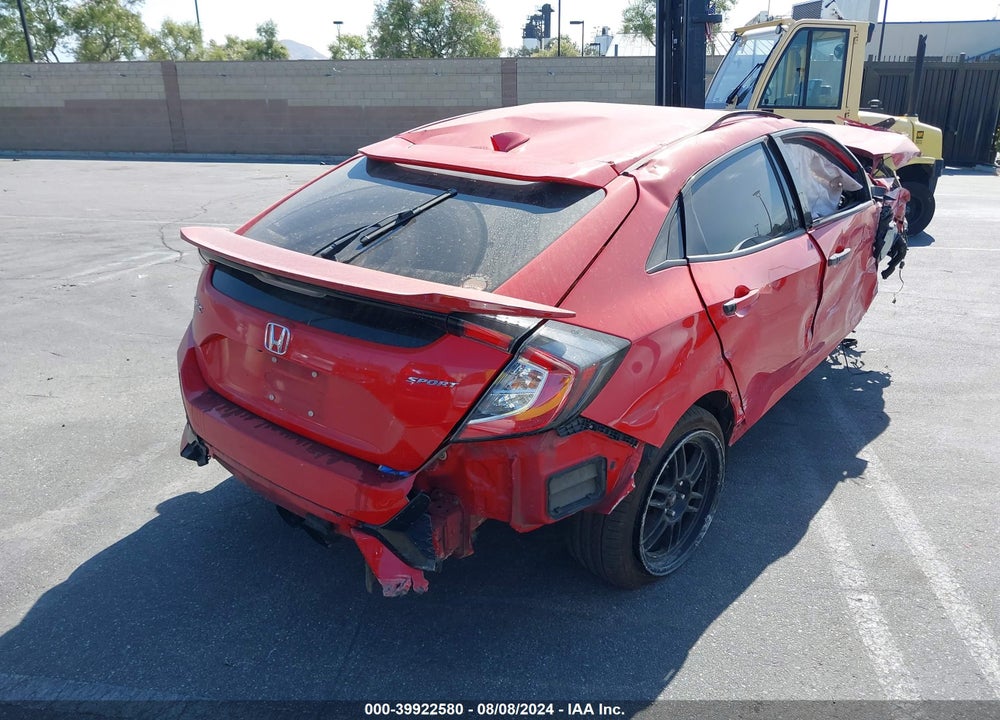 2019 HONDA CIVIC SPORT VIN: SHHFK7G4XKU208380