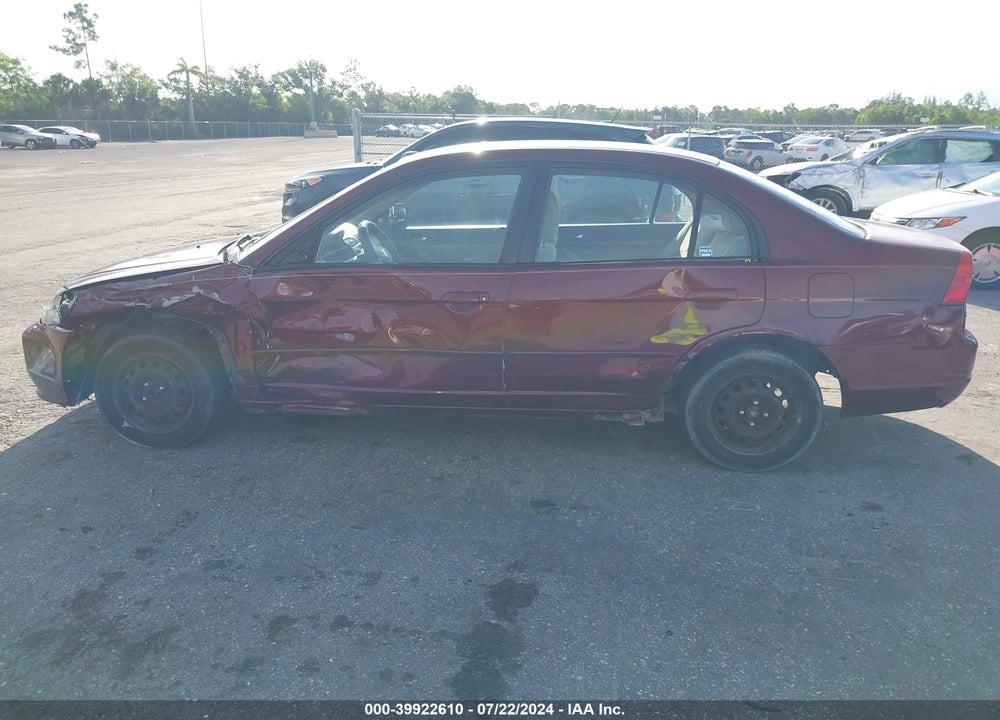 2003 HONDA CIVIC LX VIN: 2HGES16583H530694