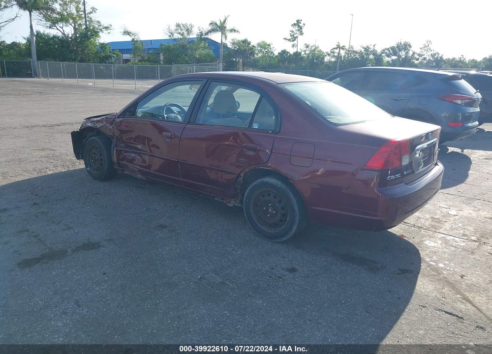 2003 HONDA CIVIC LX VIN: 2HGES16583H530694