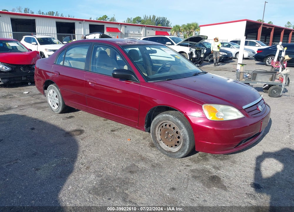 2003 HONDA CIVIC LX VIN: 2HGES16583H530694