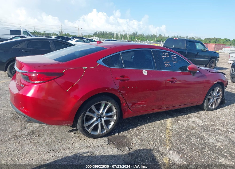 2016 MAZDA 6 I TOURING VIN: JM1GJ1V51G1420330