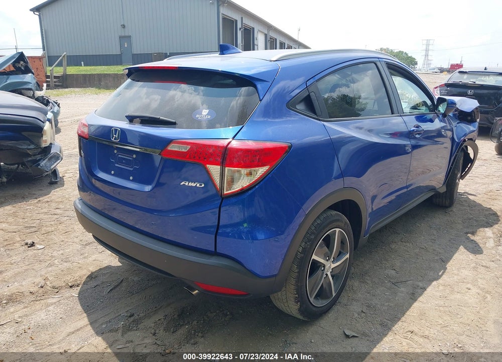 2022 HONDA HR-V AWD EX VIN: 3CZRU6H56NM702997
