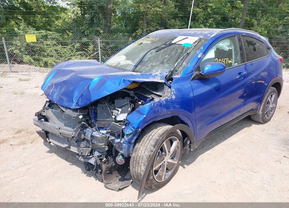 2022 HONDA HR-V AWD EX VIN: 3CZRU6H56NM702997