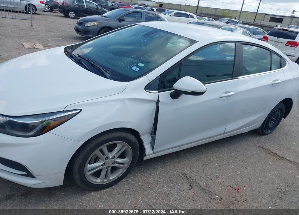 2016 CHEVROLET CRUZE LT AUTO VIN: 1G1BE5SM8G7289453