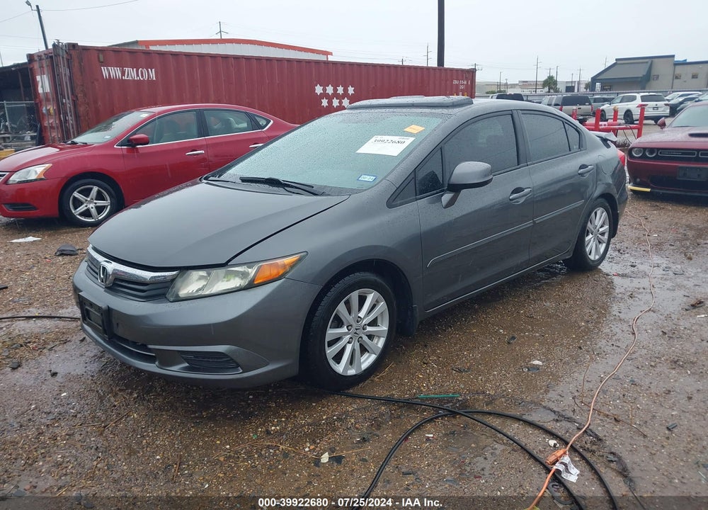 2012 HONDA CIVIC EX-L VIN: 2HGFB2F9XCH541841