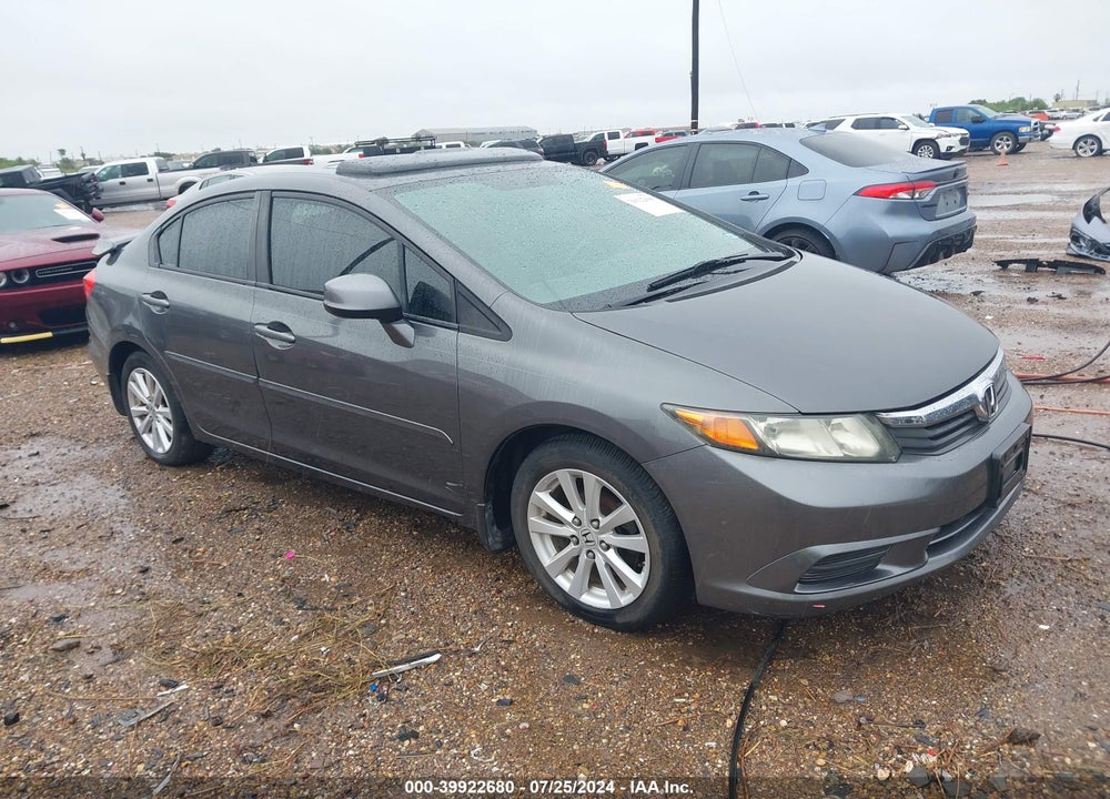 2012 HONDA CIVIC EX-L VIN: 2HGFB2F9XCH541841