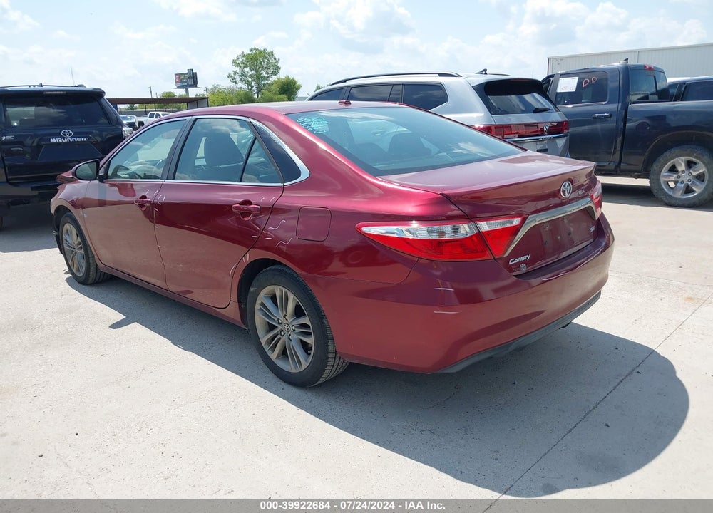 2016 TOYOTA CAMRY SE VIN: 4T1BF1FK5GU515998