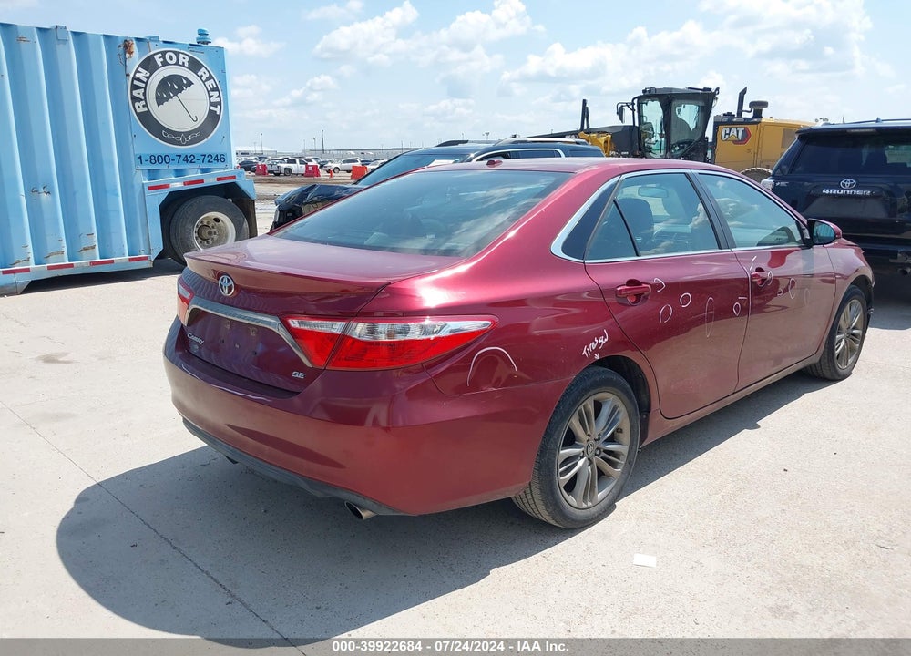 2016 TOYOTA CAMRY SE VIN: 4T1BF1FK5GU515998
