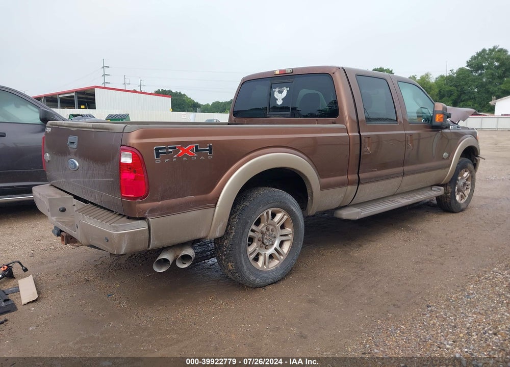 2011 FORD F-250 LARIAT VIN: 1FT7W2BT9BEA72854