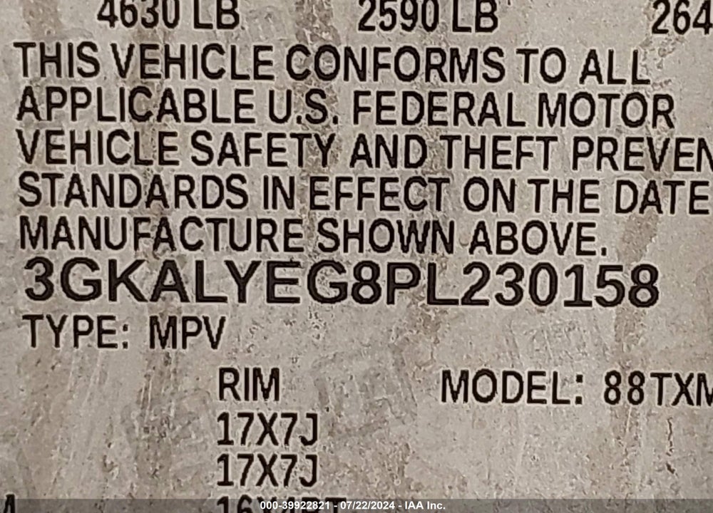 2023 GMC TERRAIN AWD AT4 VIN: 3GKALYEG8PL230158