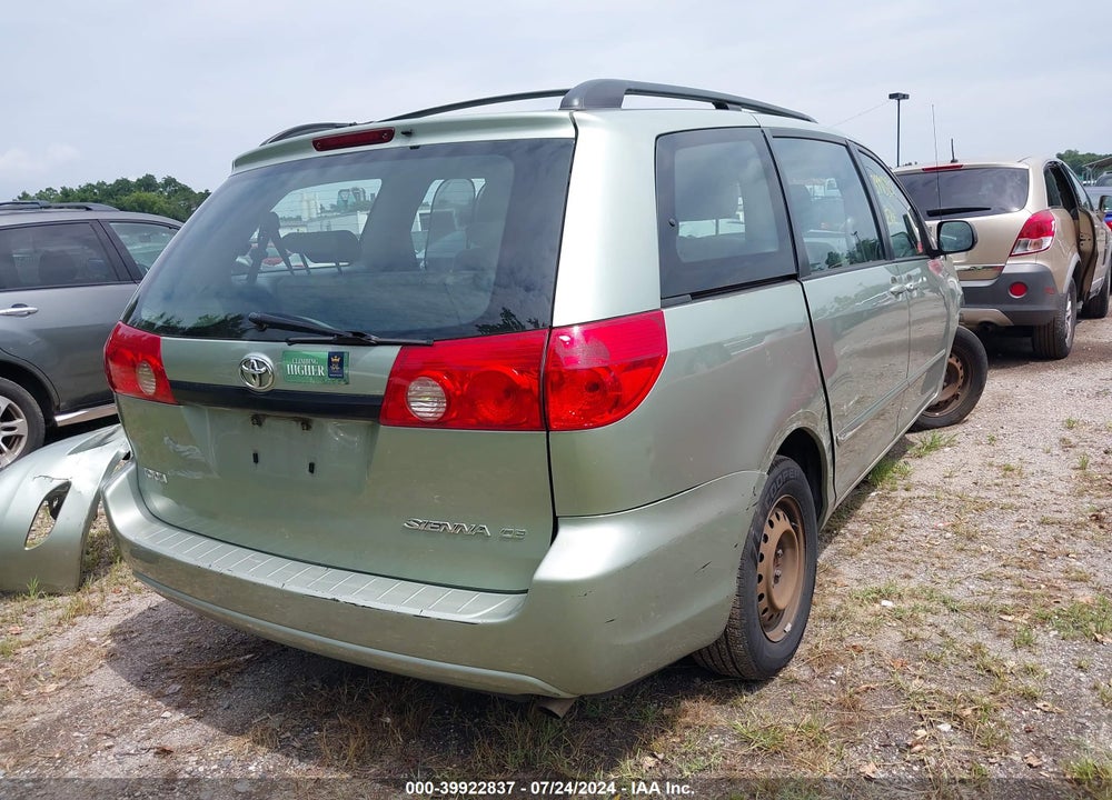 2010 TOYOTA SIENNA CE VIN: 5TDKK4CCXAS307562