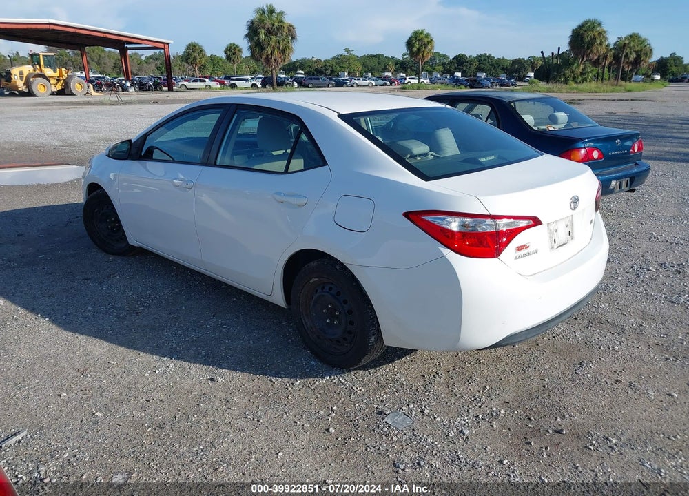 2014 TOYOTA COROLLA LE VIN: 2T1BURHE7EC169639