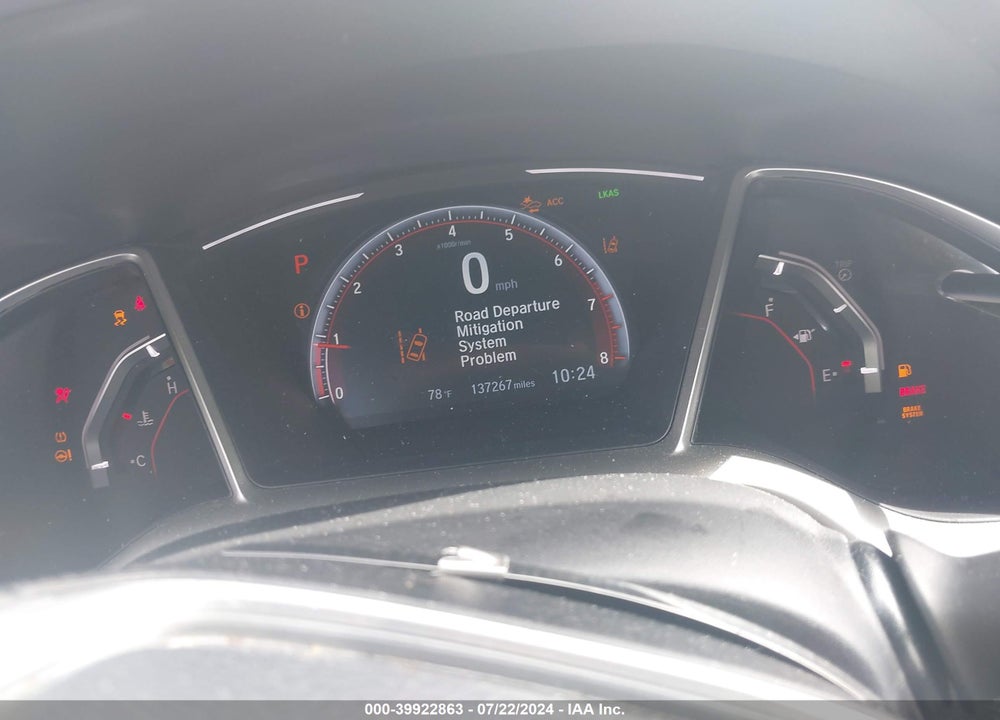 2019 HONDA CIVIC VIN: 19XFC2F8XKE023161