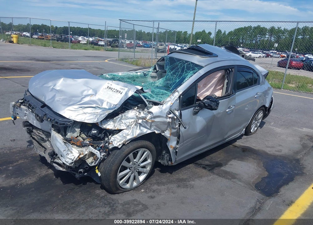 2012 HONDA CIVIC EX-L VIN: 19XFB2F9XCE333078