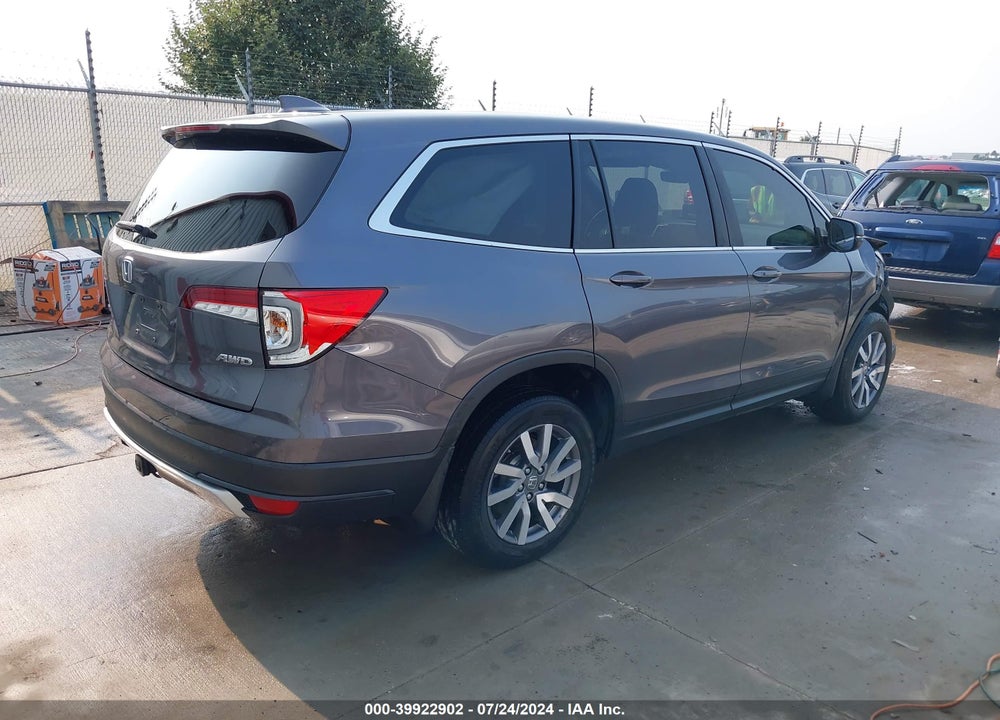 2019 HONDA PILOT EX-L VIN: 5FNYF6H59KB098664