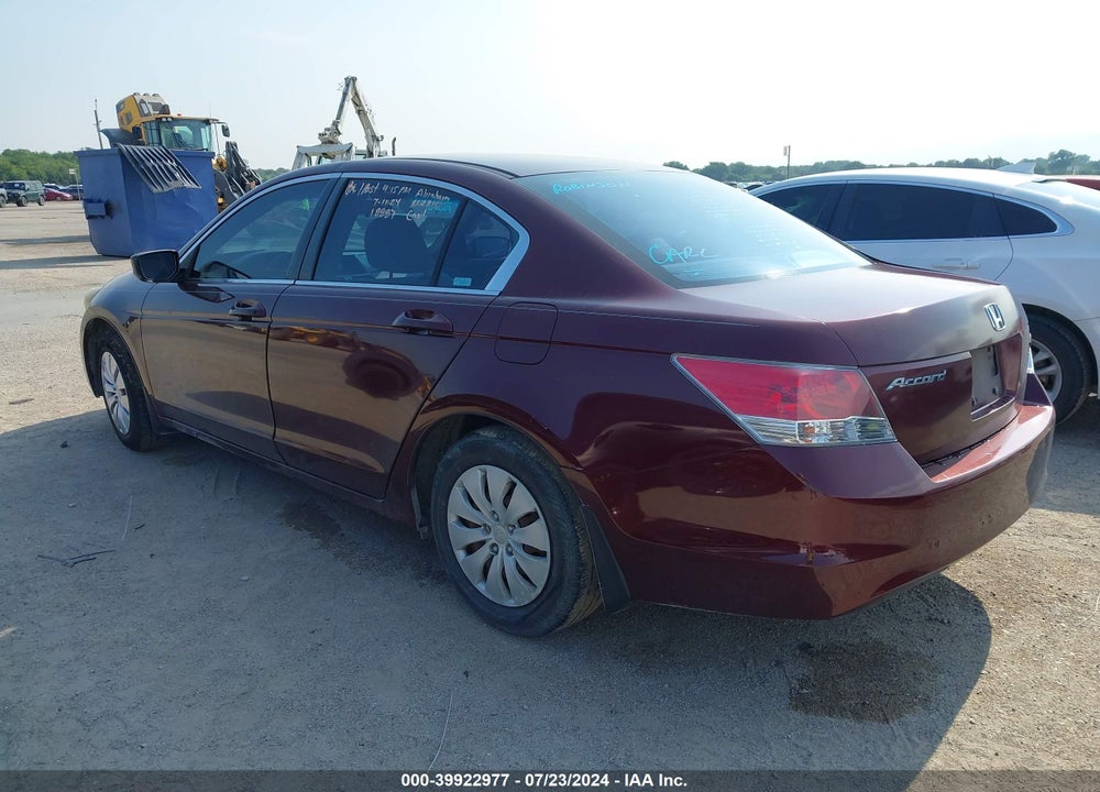 2008 HONDA ACCORD 2.4 LX VIN: 1HGCP26378A134811