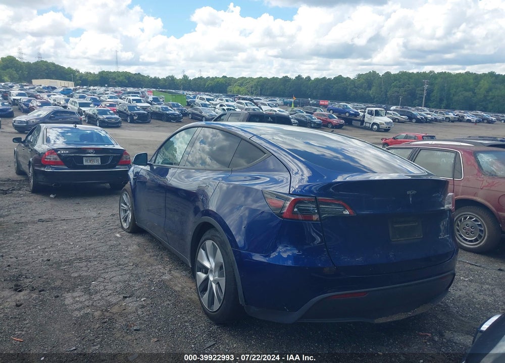 2021 TESLA MODEL Y LONG RANGE DUAL MOTOR ALL-WHEEL DRIVE VIN: 5YJYGAEE0MF184047