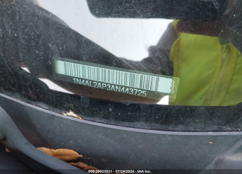 2010 NISSAN ALTIMA 2.5 S VIN: 1N4AL2AP3AN443725