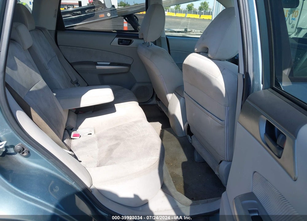 2009 SUBARU FORESTER 2.5X VIN: JF2SH61659H726878