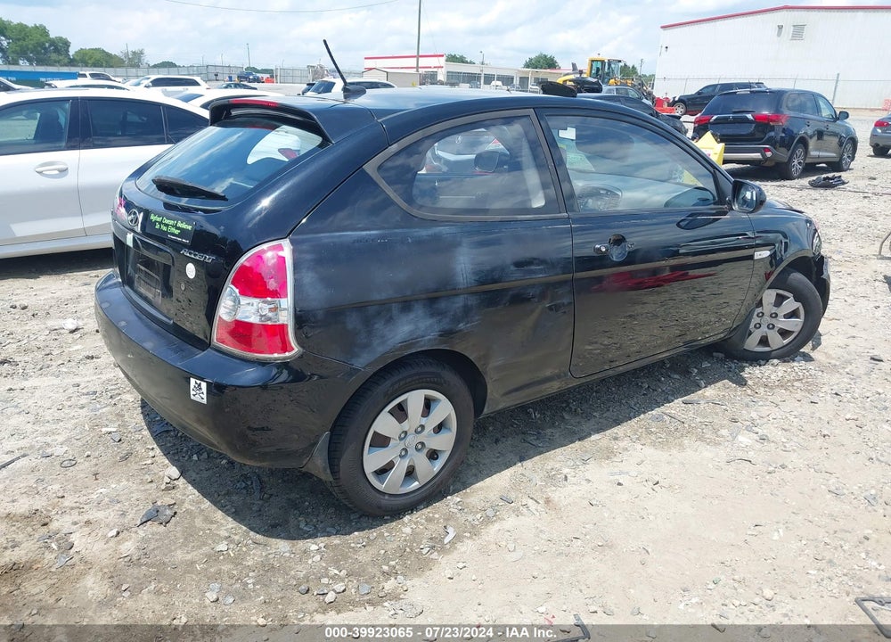 2010 HYUNDAI ACCENT GS VIN: KMHCM3AC4AU160738