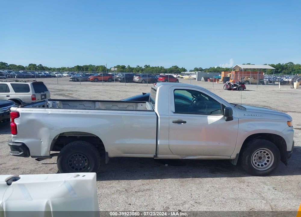 2020 CHEVROLET SILVERADO 1500 2WD REGULAR CAB LONG BED WT VIN: 3GCNWAEH8LG200276