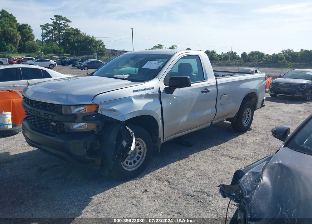2020 CHEVROLET SILVERADO 1500 2WD REGULAR CAB LONG BED WT VIN: 3GCNWAEH8LG200276